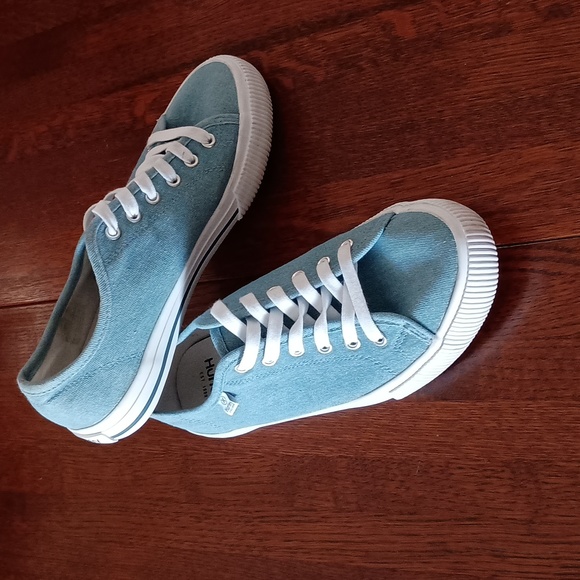 Hurley Carrie Chambray Canvas Sneakers b100 - Picture 2 of 8